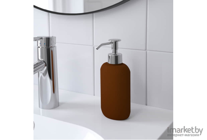 Дозатор для жидкого мыла Ikea Экольн коричневый (705.423.01)