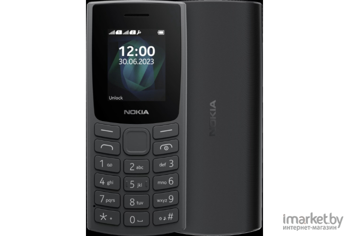 Телефон Nokia 105 TA-1557 DS EAC Charcoal (1GF019CPA2C02)