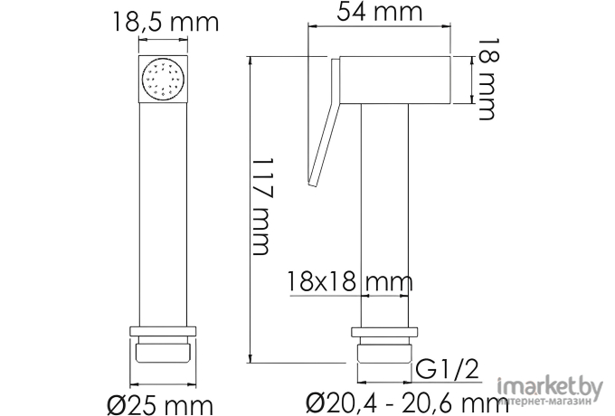 Гигиеническая лейка Wasserkraft A213