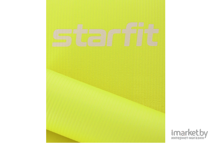 Коврик для йоги и фитнеса Starfit FM-301 NBR 183x61x1см лаймовый