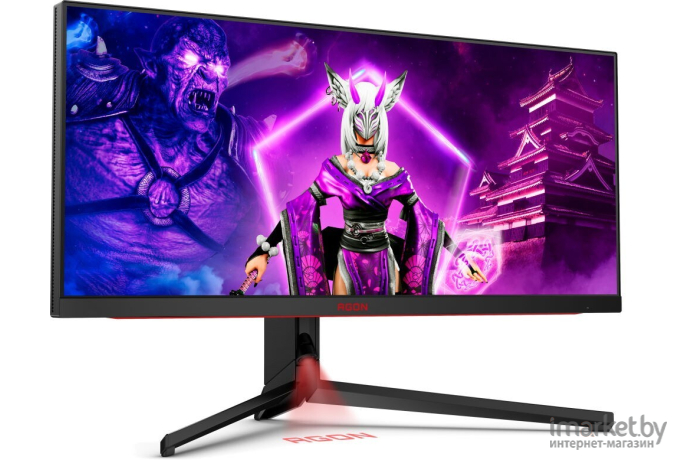 Монитор AOC Agon Pro AG344UXM черный/красный