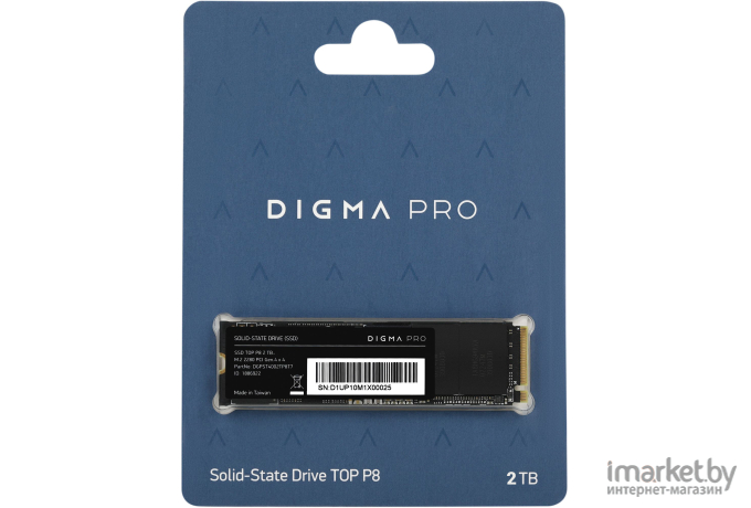 Накопитель SSD Digma Pro Top P8 2TB (DGPST4002TP8T7)