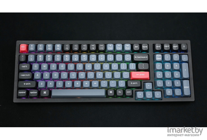 Беспроводная клавиатура Keychron K4 Pro Grey (RGB, Hot-Swap, Keychron K pro Red Switch, RU)