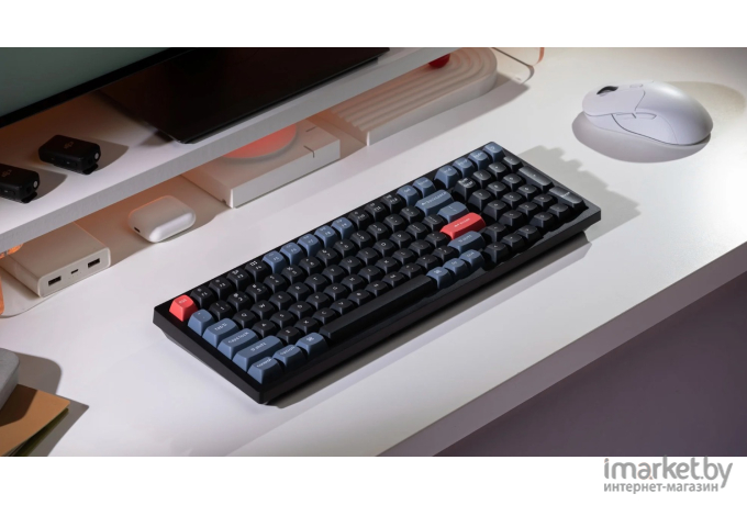 Беспроводная клавиатура Keychron K4 Pro Grey (RGB, Hot-Swap, Keychron K pro Red Switch, RU)