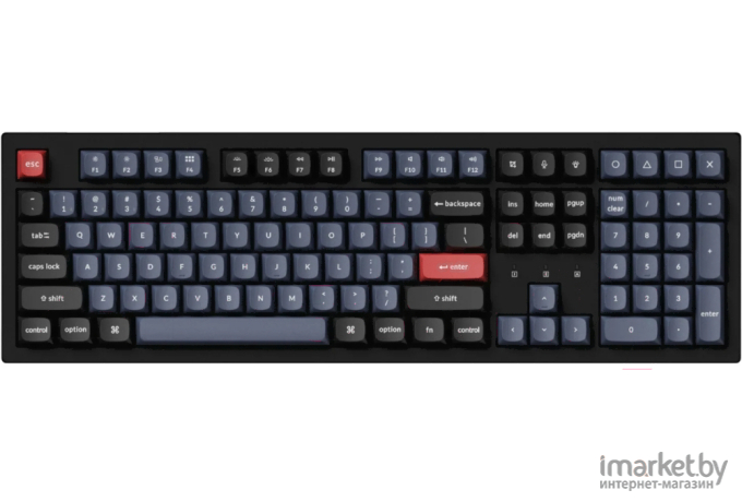 Беспроводная клавиатура Keychron K10 Pro Grey (RGB, Hot-Swap, Keychron K pro Red Switch, RU)