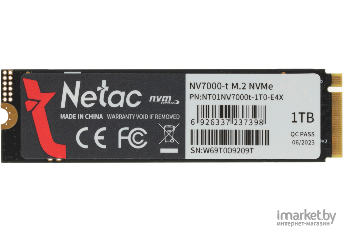 Накопитель SSD Netac 1TB NV7000-t M.2 (NT01NV7000t-1T0-E4X)
