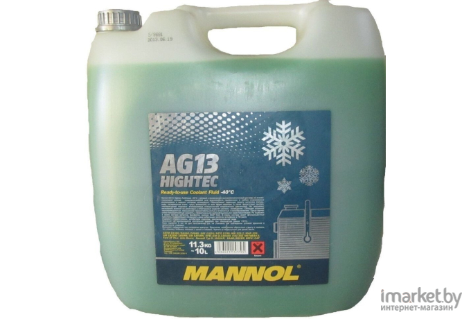 Антифриз Mannol AG13 -40 зеленый 10л