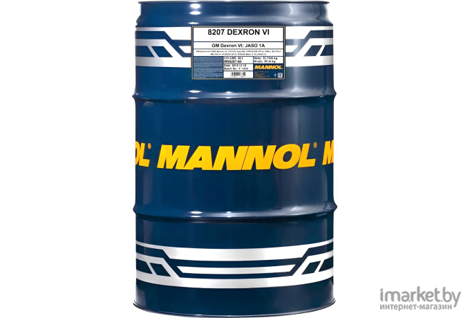 Трансмиссионное масло Mannol ATF Dexron VI (8207) 60л