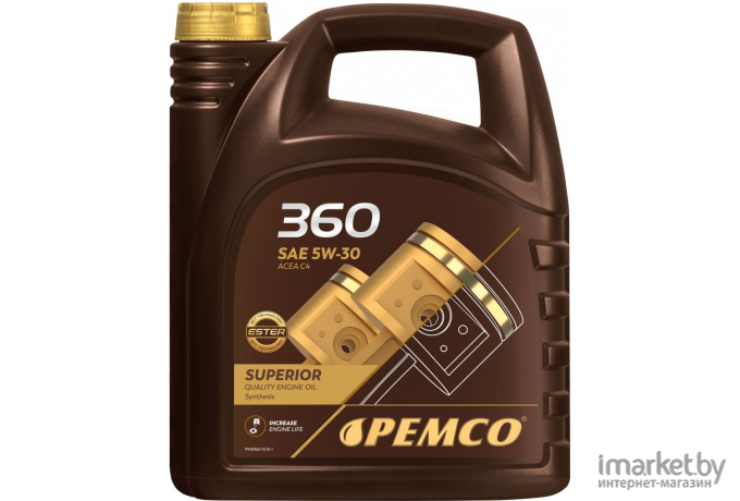 Моторное масло Pemco 360 5W-30 ACEA C4 5л