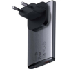 Сетевое зарядное устройство Baseus GaN5 Pro Ultra-Slim Fast Charger C+U 65W (Overseas Edition) Gray (With Cable Type-C to Type-C 100W 1m Black) (CCGP150113)