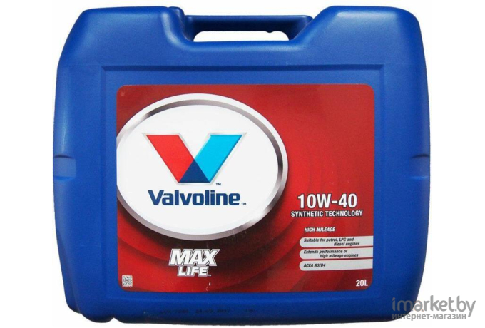 Моторное масло Valvoline MaxLife 10W-40 20л