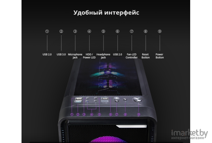 Компьютер Haff TDX Promo B760M 13100 3050 S16H480 черный (ВК0000031739)