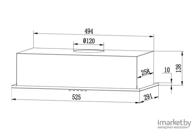 Вытяжка CENTEK CT-1850-52 White