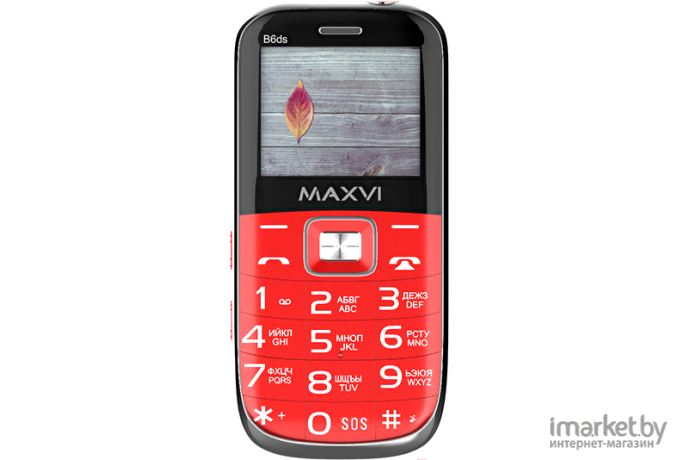 Мобильный телефон Maxvi B6ds Red