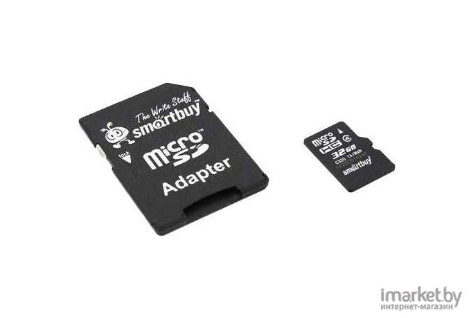 Карта памяти SmartBuy microSDHC 32GB Class10 + SD адаптер (SB32GBSDCL10U3-01)