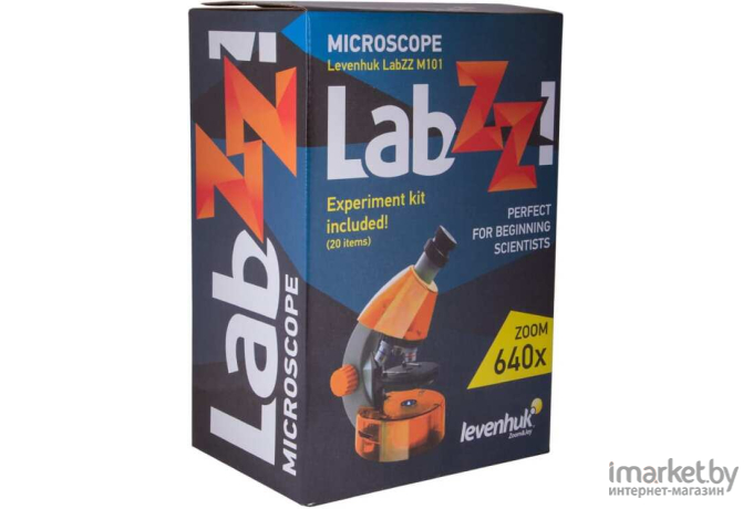 Микроскоп Levenhuk LabZZ M101 Azure/лазурь