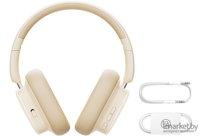 Наушники Baseus Bowie H1i Noise-Cancellation Wireless Headphones Stellar White (A00050402223-00)