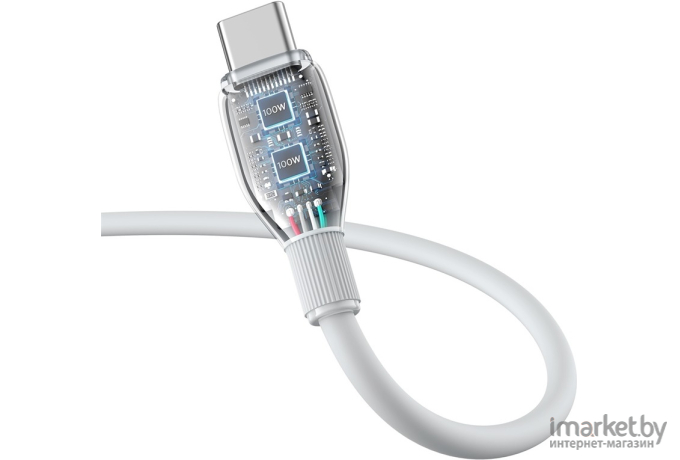 Кабель Baseus Pudding Series Fast Charging Cable USB to Type-C 100W 1.2m Stellar White (P10355703221-00)