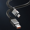 Кабель Baseus CoolPlay Series Fast Charging Cable USB to Type-C 100W 1m Black (CAKW000601)
