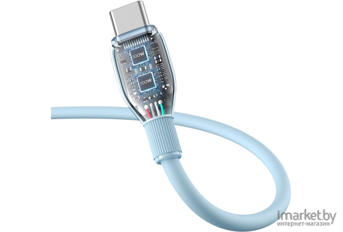 Кабель Baseus Pudding Series Fast Charging Cable Type-C to Type-C 100W 2m Galaxy Blue (P10355702311-01)