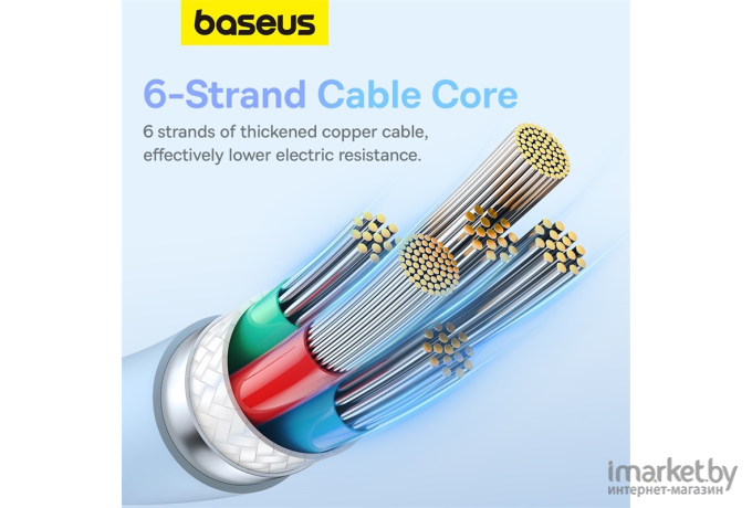 Кабель Baseus Pudding Series Fast Charging Cable Type-C to Type-C 100W 2m Galaxy Blue (P10355702311-01)