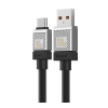 Кабель Baseus CoolPlay Series Fast Charging Cable USB to Type-C 100W 2m Black (CAKW000701)