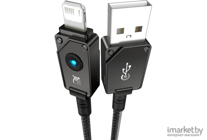 Кабель Baseus Unbreakable Series Fast Charging Data Cable USB to iP 2.4A 1m Cluster Black (P10355802111-00)