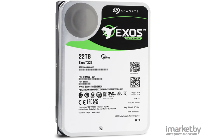 Жесткий диск Seagate Exos X22 22TB (ST22000NM001E)