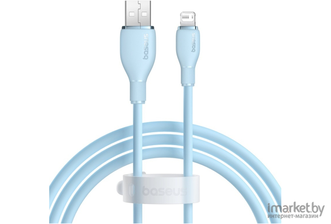 Кабель Baseus Pudding Series Fast Charging Cable USB to iP 2.4A 1.2m Galaxy Blue (P10355700311-00)