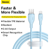 Кабель Baseus Pudding Series Fast Charging Cable USB to iP 2.4A 1.2m Galaxy Blue (P10355700311-00)