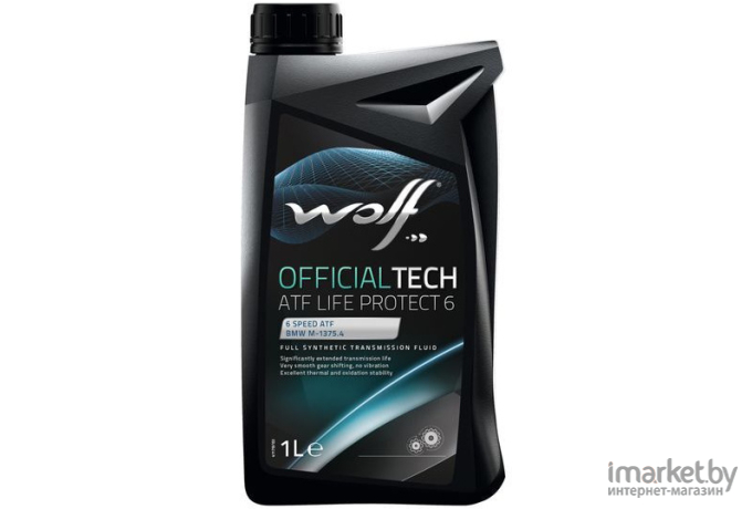 Трансмиссионное масло Wolf OfficialTech ATF Life Protect 6 1л (PN 8305900)
