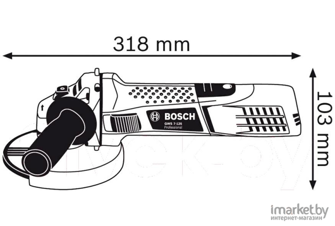 Углошлифмашина Bosch GWS 7-125 (0.601.388.108)