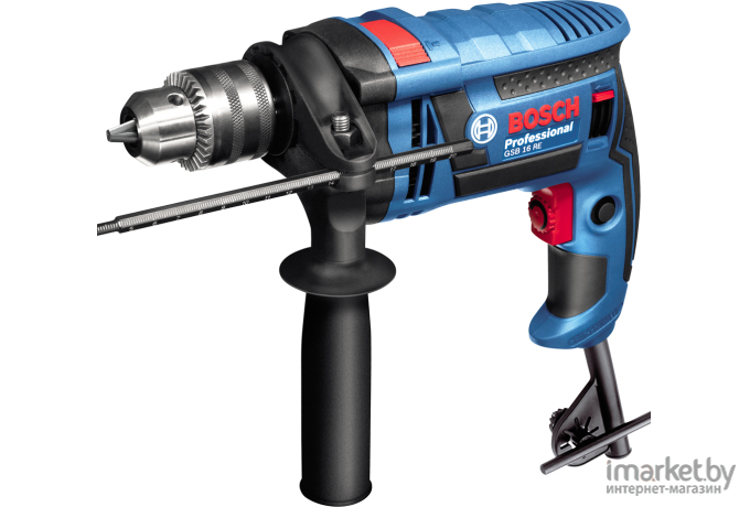 Дрель ударная Bosch Professional Hammer Drill GSB 16 RE + набор оснастки 100 шт (0.601.228.1K2)