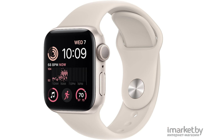 Смарт-часы Apple Watch SE2 44mm Starlight S/M A2723 (MNTD3LL/A)