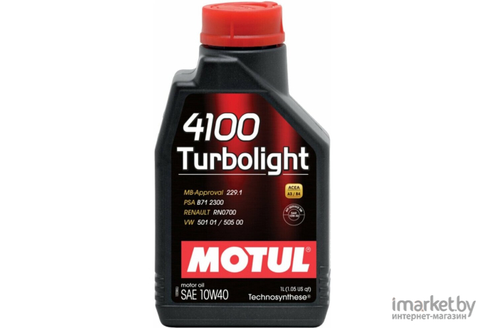 Моторное масло Motul 4100 Turbolight 10W40 4л