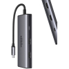 Док-станция UGREEN CM498-15852 USB-C to2*USB-A 3.0+USB-C 3.0+2*HDMI 8K@30Hz+PD port, Space Gray