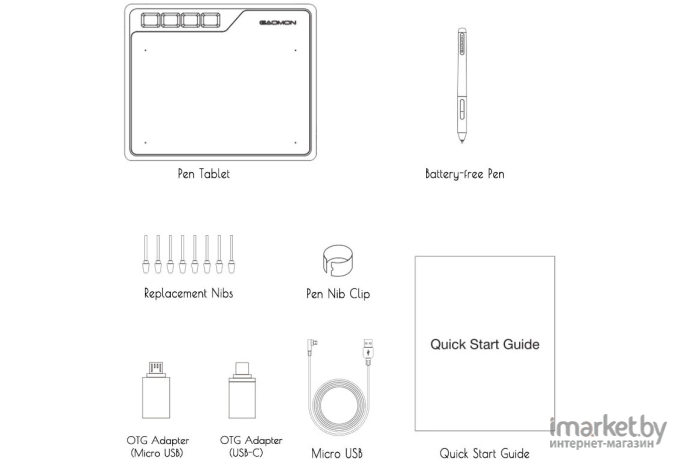 Графический планшет Gaomon S620