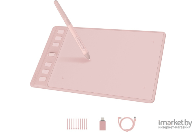 Графический планшет Huion Inspiroy 2 S H641P Pink