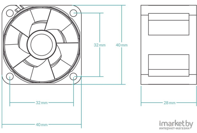 Кулер Arctic Cooling S4028-15K (ACFAN00264A)