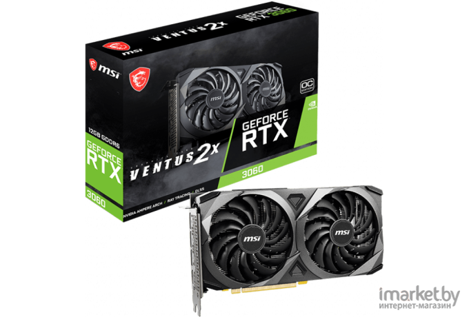 Видеокарта MSI GeForce RTX 3060 Ventus 2X 12G OC