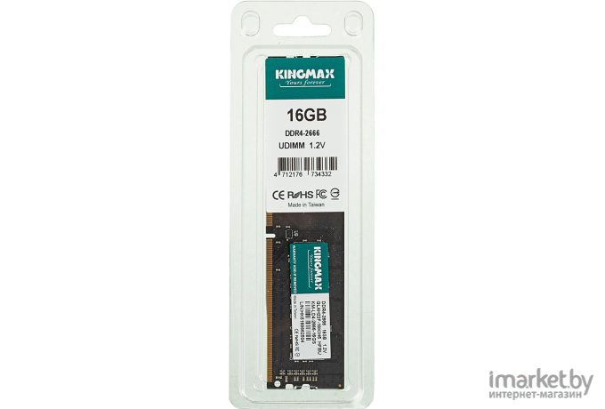 Память Kingmax KM-LD4-2666-16GS DDR4 16Gb 2666MHz