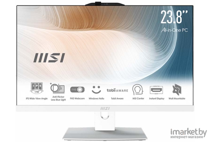 Моноблок MSI Modern AM242P 12M-617XRU белый (9S6-AE0712-617)