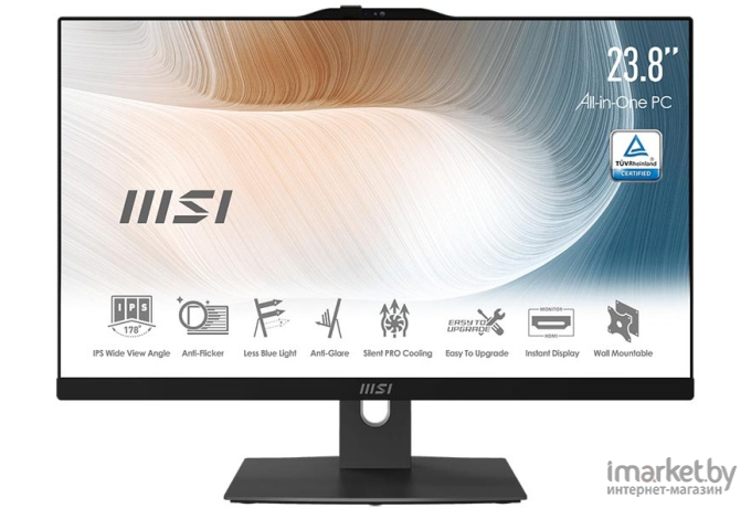 Моноблок MSI Modern AM242P 12M-671XRU черный (9S6-AE0711-671)