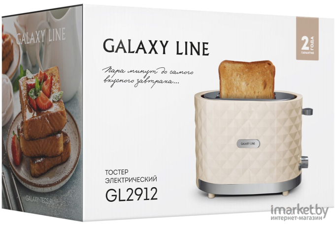 Тостер Galaxy Line GL 2912 бежевый (ГЛ2912ЛБЕЖ)