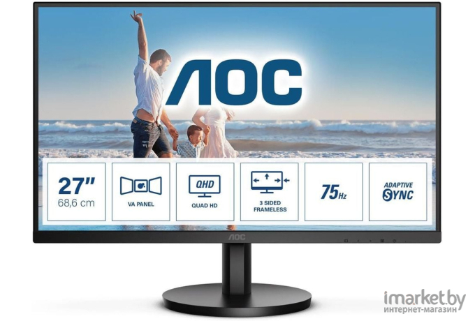 Монитор AOC Q27B3MA черный