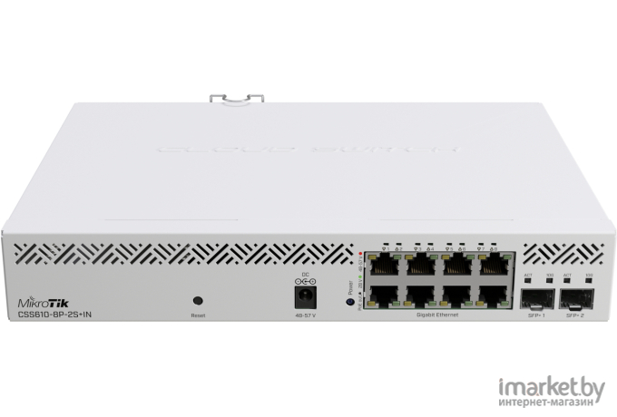 Коммутатор MikroTik CSS610-8P-2S+IN