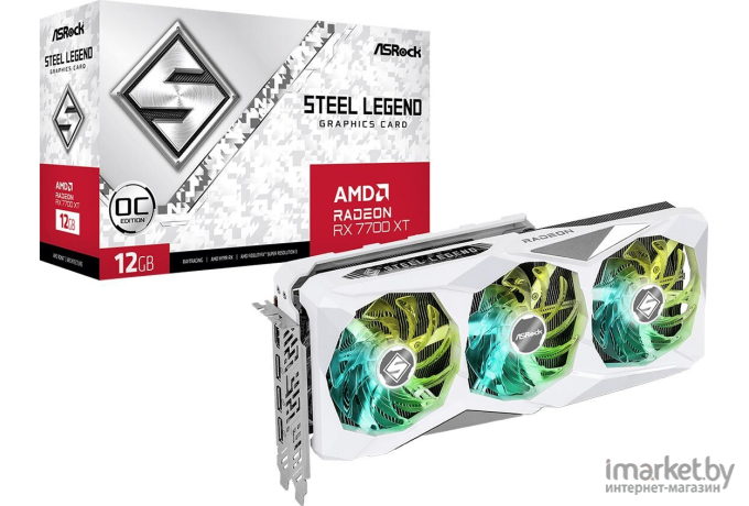 Видеокарта ASRock RX7700XT Steel Legend 12GB OC