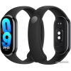 Фитнес-браслет Xiaomi Smart Band 8 (серый, с черным силиконовым ремешком, международная версия)