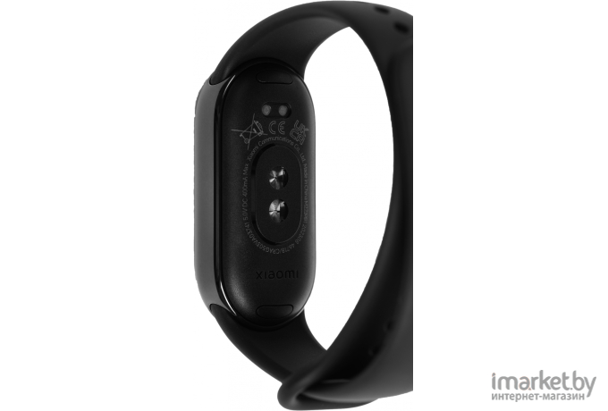 Фитнес-браслет Xiaomi Smart Band 8 (серый, с черным силиконовым ремешком, международная версия)