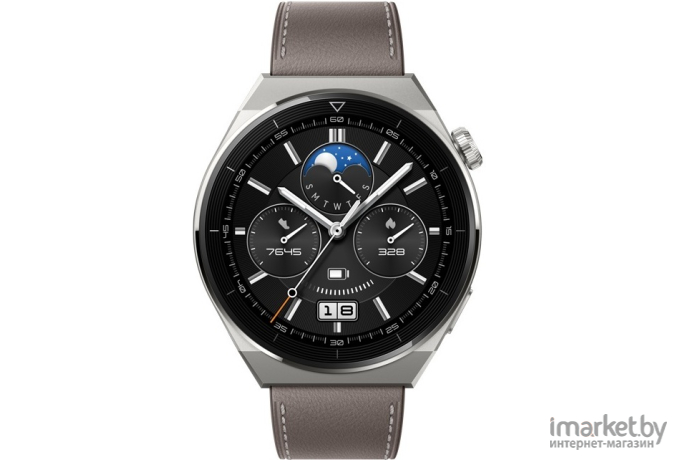 Умные часы Huawei Watch GT 3 Pro Titanium 46 мм (серый)